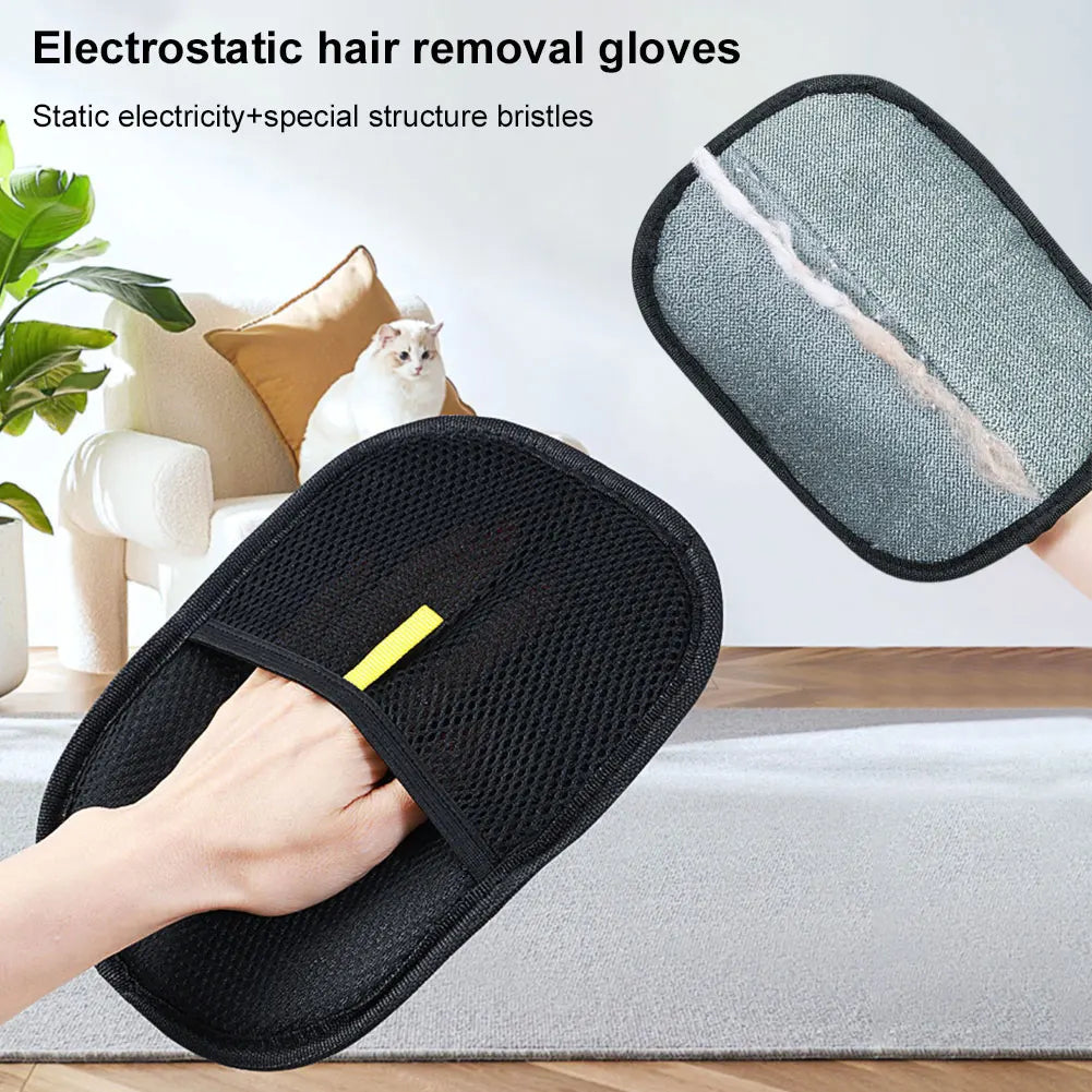 🧤 Pet Grooming Glove – Deshedding & Hair Removal for Dogs & Cats