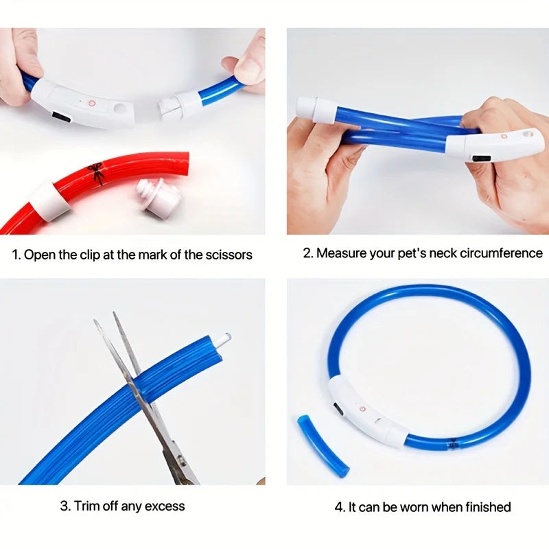 πΆ LED Dog Collar β USB Rechargeable, Waterproof & Adjustable
