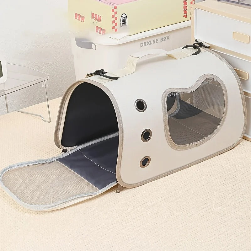 🐾 Compact Pet Travel Carrier – Foldable & Airline-Approved for Cats & Small Dogs