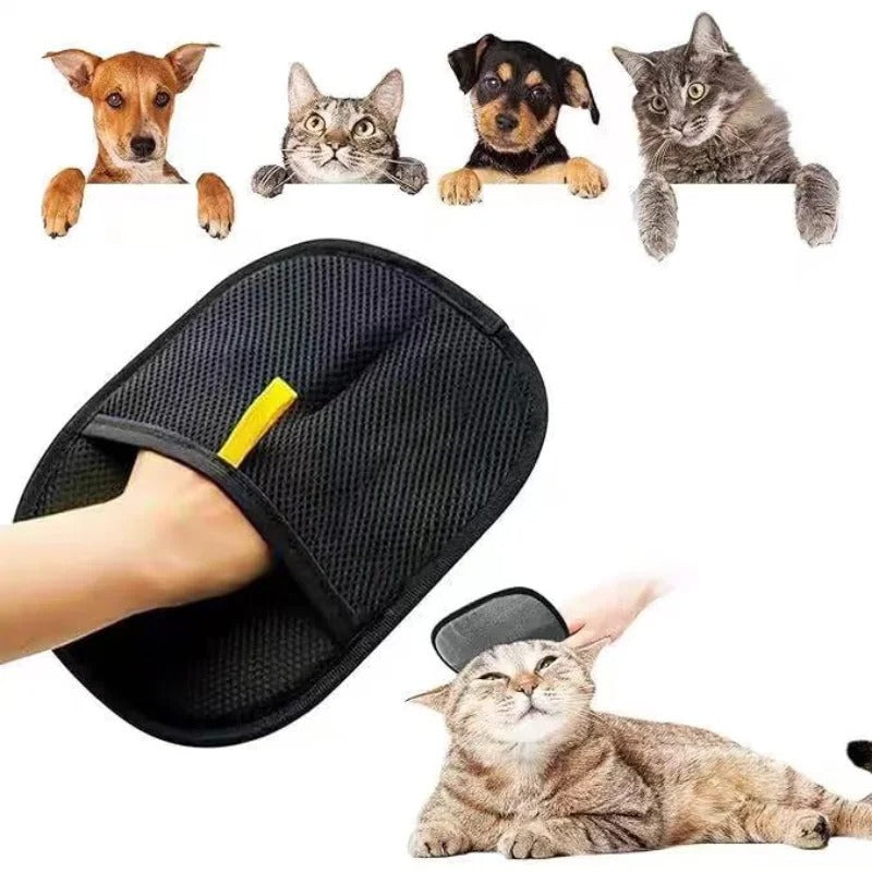 🧤 Pet Grooming Glove – Deshedding & Hair Removal for Dogs & Cats
