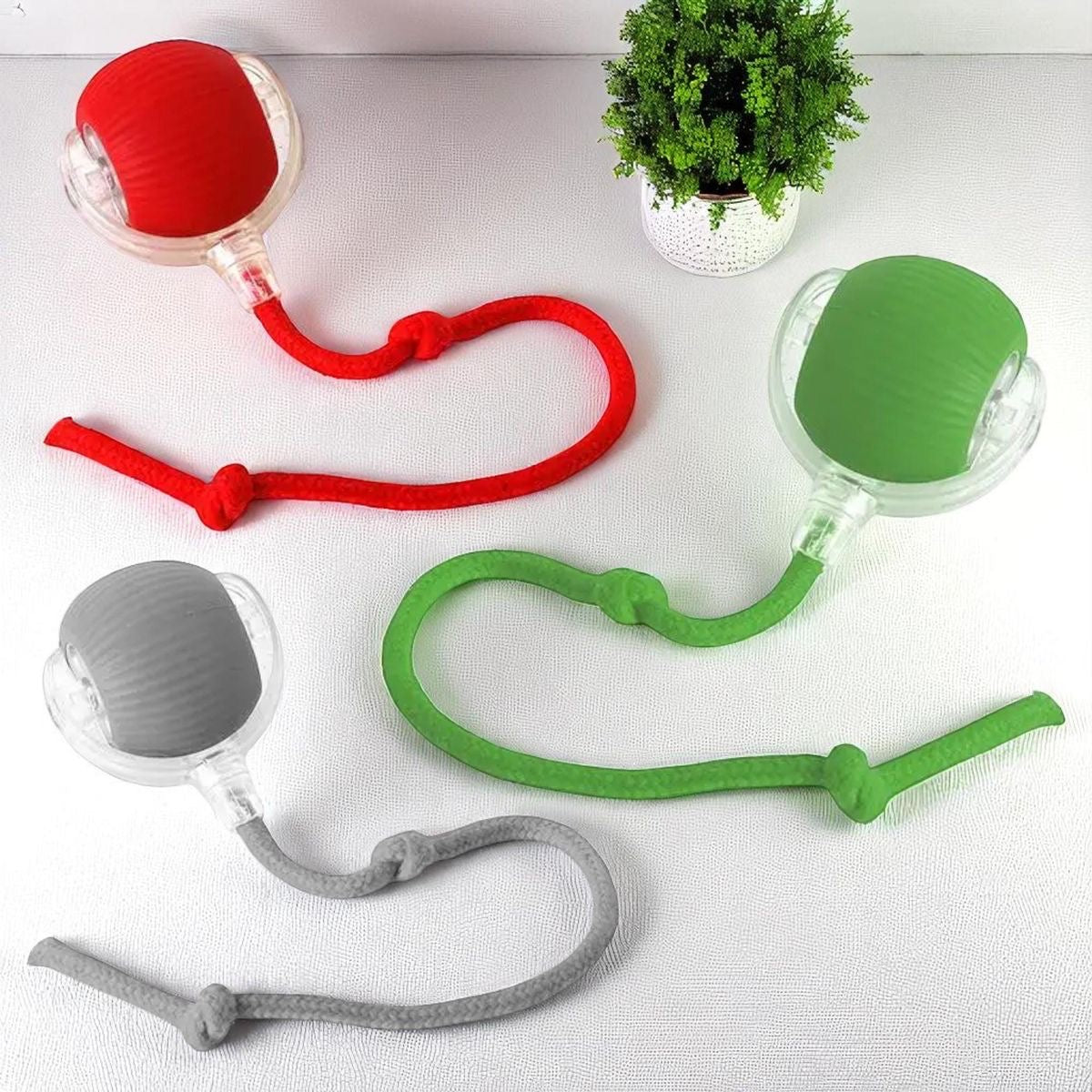 🐾 Fury Tail Cat Motion Ball – Rechargeable, Smart & Reflex-Boosting Toy