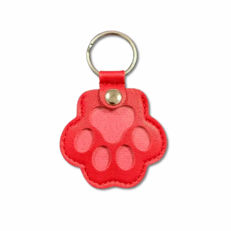 🐾 Pet Memorial Keychain – Leather Keepsake for Fur Storage & Remembrance