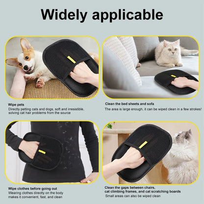 🧤 Pet Grooming Glove – Deshedding & Hair Removal for Dogs & Cats