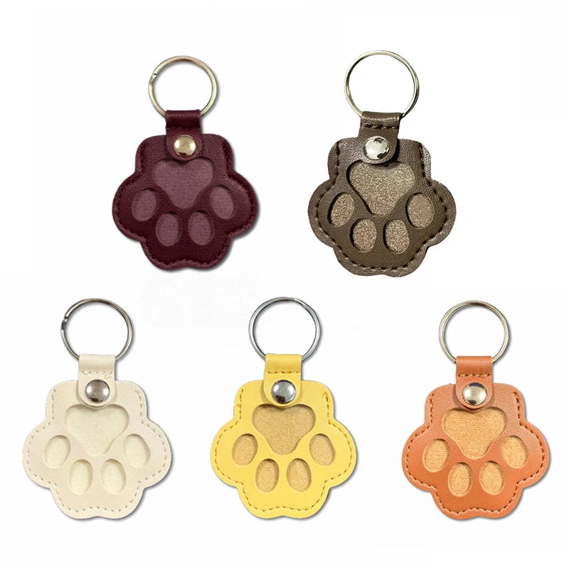 🐾 Pet Memorial Keychain – Leather Keepsake for Fur Storage & Remembrance