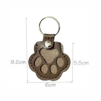 🐾 Pet Memorial Keychain – Leather Keepsake for Fur Storage & Remembrance