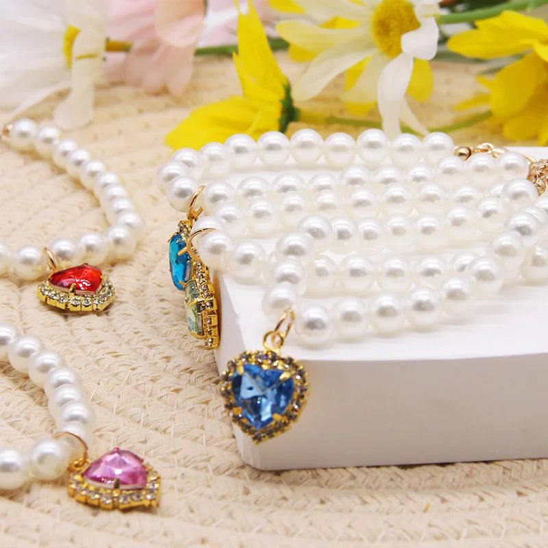 👑 Pearl Cat Necklace – Adjustable, Lightweight & Stylish Summer Collar