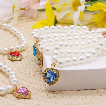 👑 Pearl Cat Necklace – Adjustable, Lightweight & Stylish Summer Collar