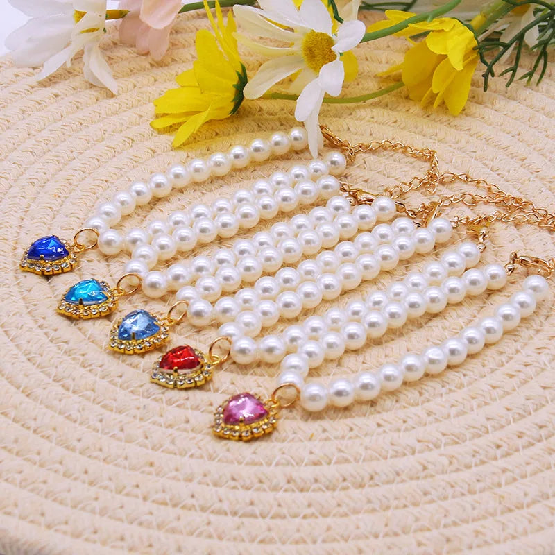 👑 Pearl Cat Necklace – Adjustable, Lightweight & Stylish Summer Collar