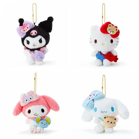 🎀 Kawaii Pet Plush Keychain – Soft, Mini & Collectible Sanrio Charm