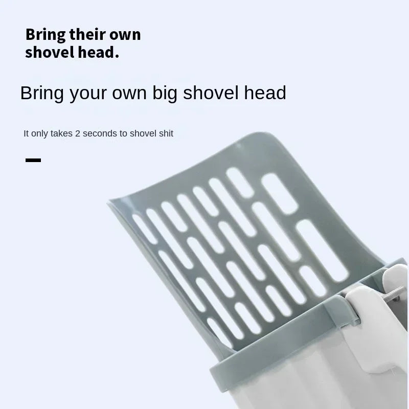 Cat Litter Scoop with Refill Bags – Durable Pet Waste Shovel for Easy Cleaning