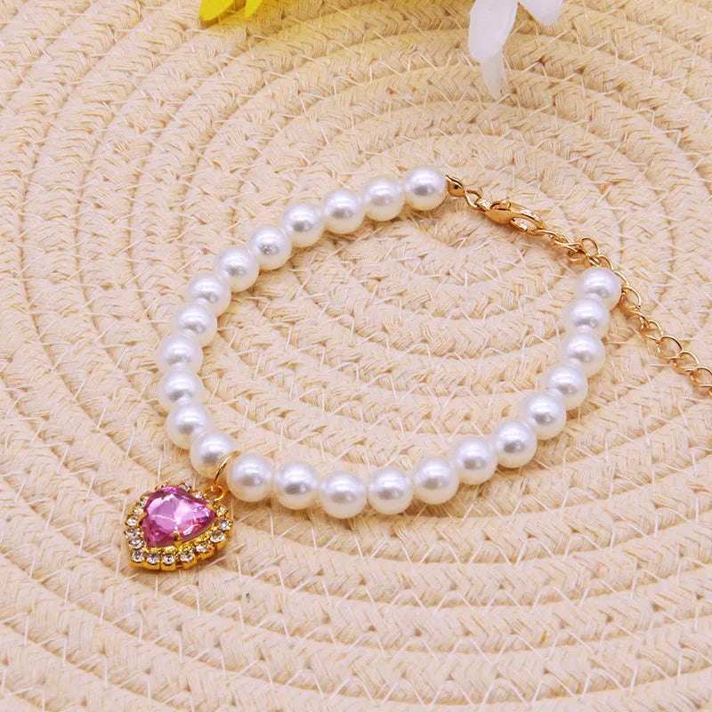 👑 Pearl Cat Necklace – Adjustable, Lightweight & Stylish Summer Collar