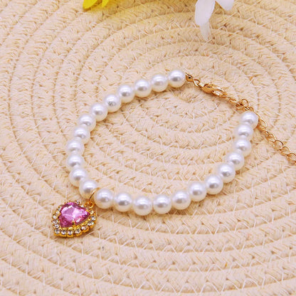 👑 Pearl Cat Necklace – Adjustable, Lightweight & Stylish Summer Collar