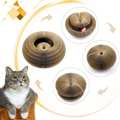 🐱 Cat Scratch Board with Ball – Foldable, Durable & Fun for Active Kittens