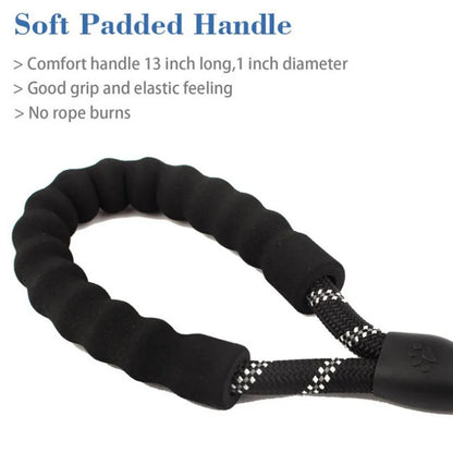 🐶 Reflective Dog Leash – Heavy-Duty & Padded Handle