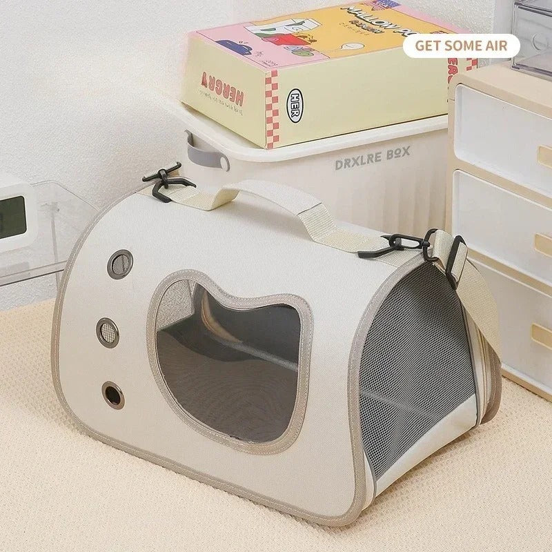🐾 Compact Pet Travel Carrier – Foldable & Airline-Approved for Cats & Small Dogs
