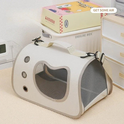 🐾 Compact Pet Travel Carrier – Foldable & Airline-Approved for Cats & Small Dogs