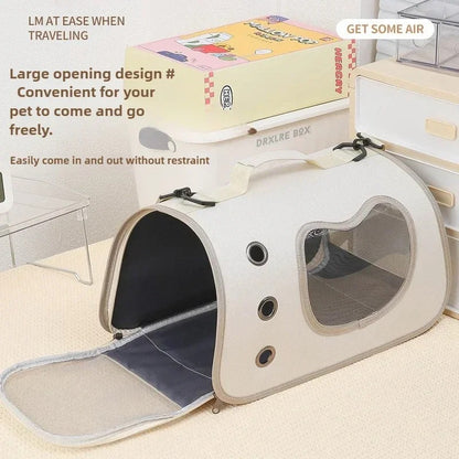 🐾 Compact Pet Travel Carrier – Foldable & Airline-Approved for Cats & Small Dogs